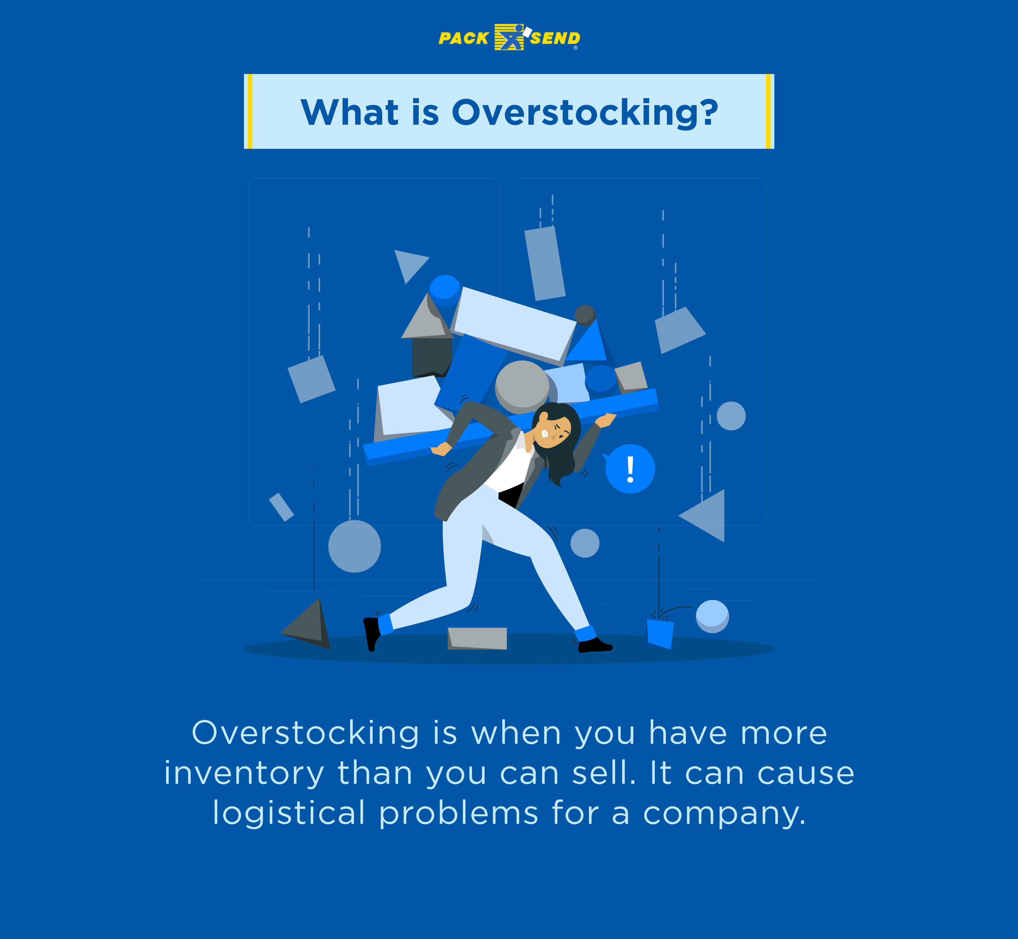 Overstocking is when you have more inventory than you can sell.